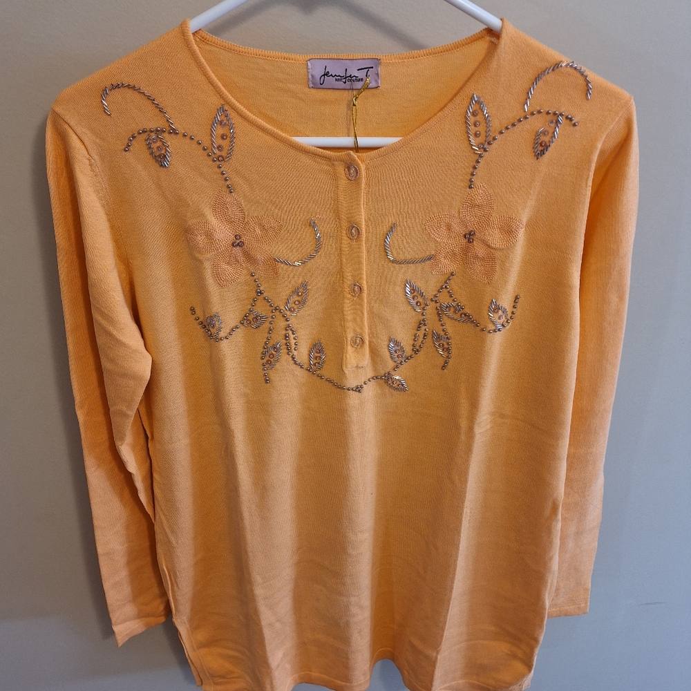 Jennifer T Knit Couture beaded tunic